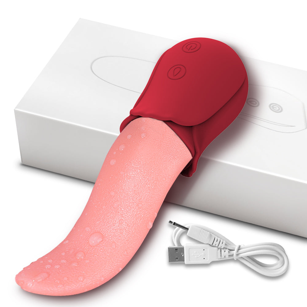 Wireless Remote Control Vibration Tongue Licking Device