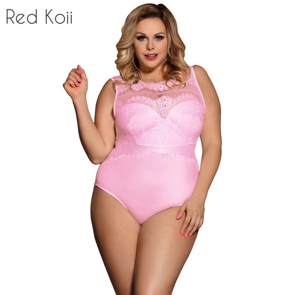 Plus Size Lace Lingerie Set