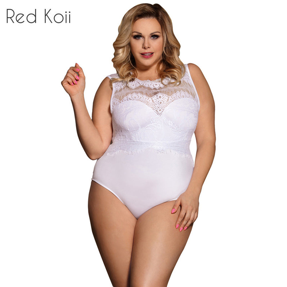 Plus Size Lace Lingerie Set