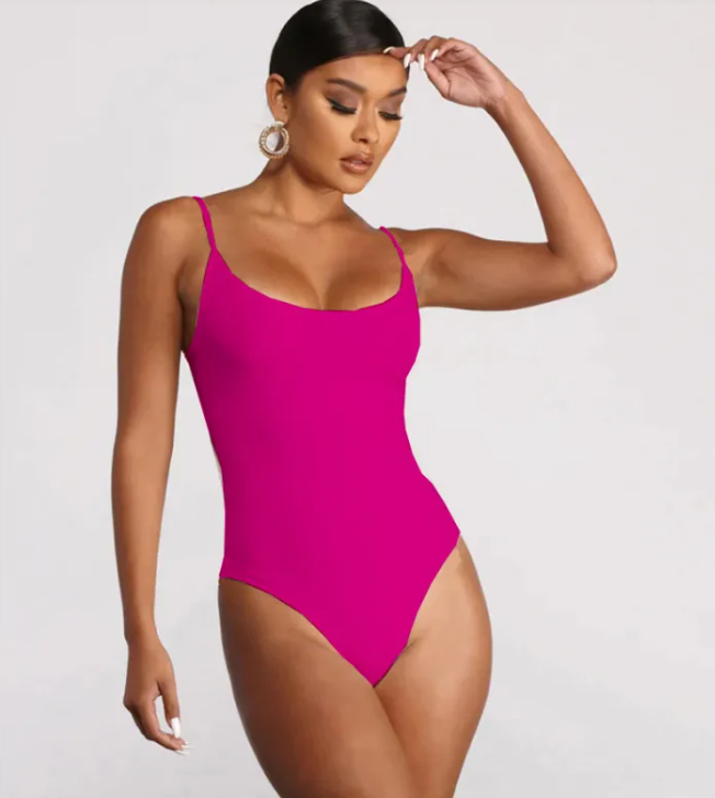 Plus Size Backless Tether Sling Vest