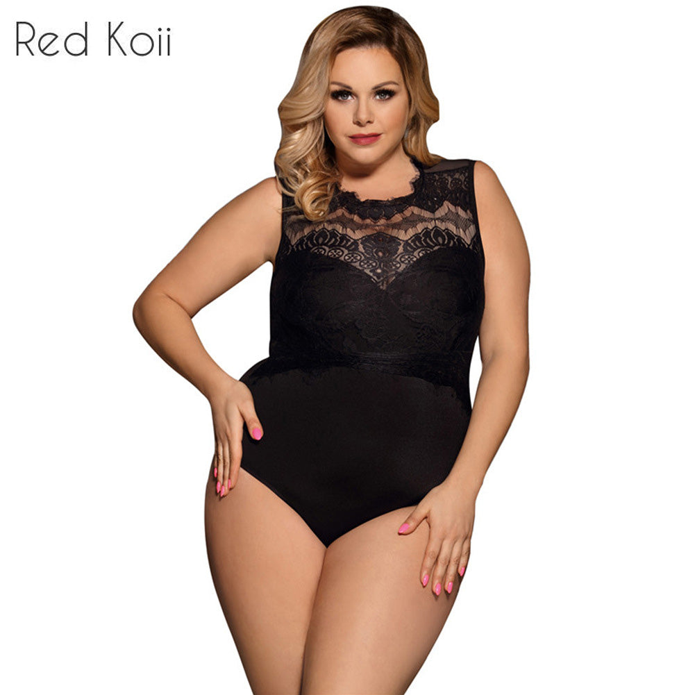 Plus Size Lace Lingerie Set